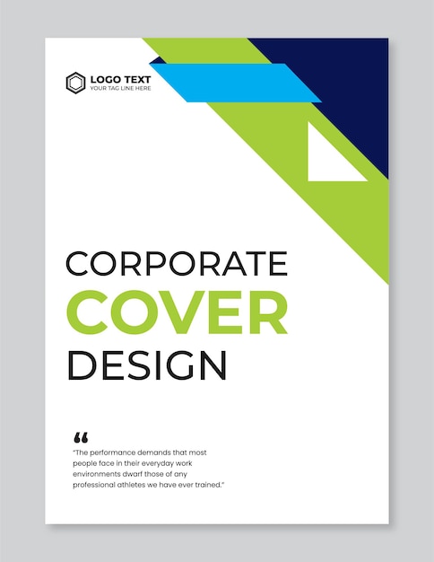 Plantilla de diseño de portada de negocio de geometría creativa moderna