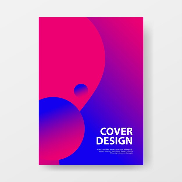 Plantilla de diseño de portada o póster abstracto