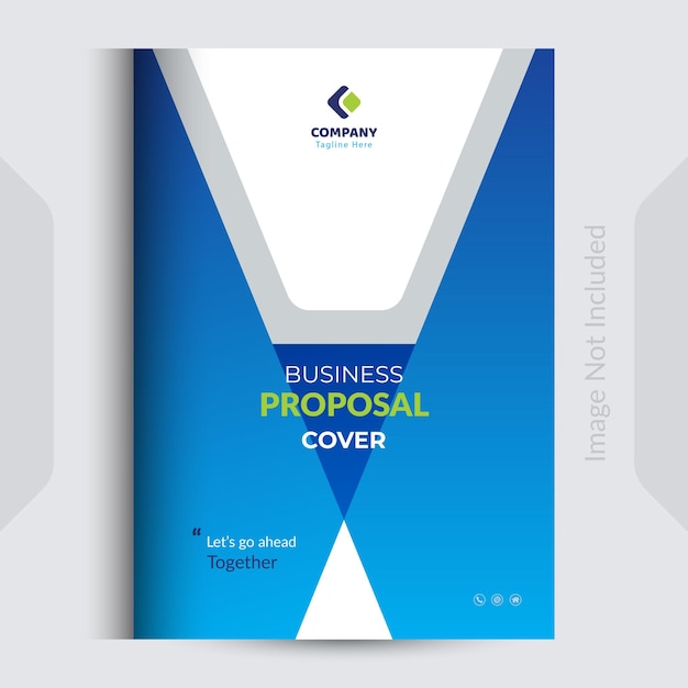 plantilla de diseño de portada de la propuesta empresarial
