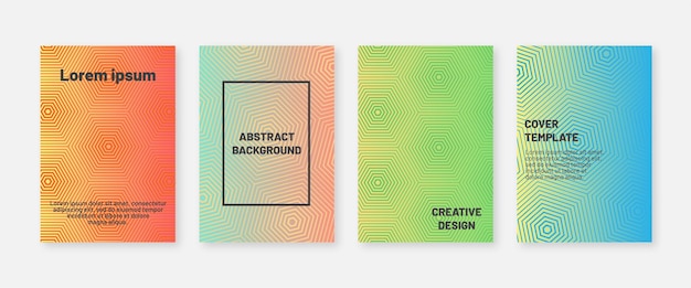 Plantilla de diseño de portadas modernas abstractas