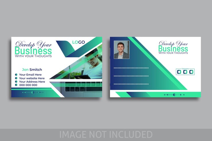 Plantilla de diseño de postal comercial
