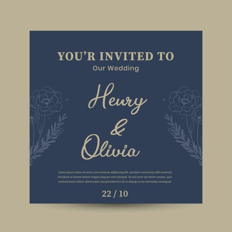 plantilla de diseño de posts de instagram para bodas