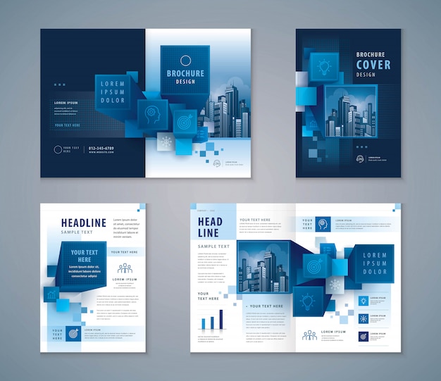 Plantilla de diseño de presentación comercial