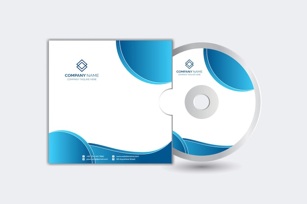 plantilla de diseño de presentación de portada de CD profesional