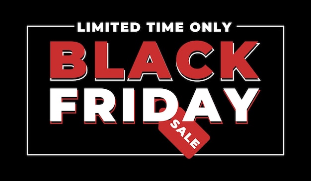 plantilla de diseño de promoción de banner de descuento de venta del viernes negro
