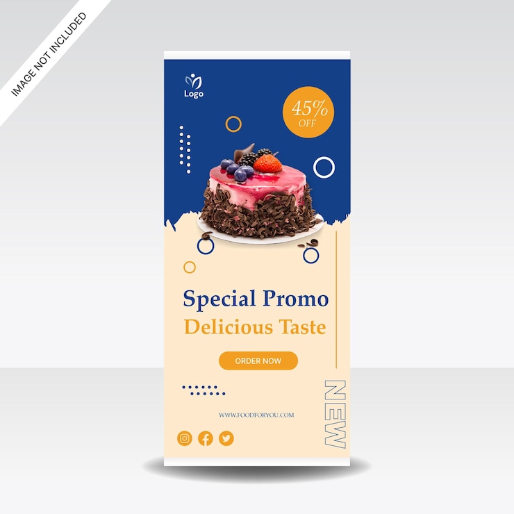 Vector plantilla de diseño de promoción de la tienda