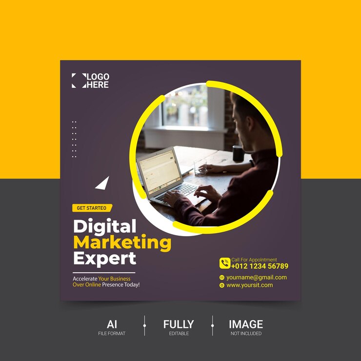 plantilla de diseño de publicación de anuncios de redes sociales de servicios empresariales