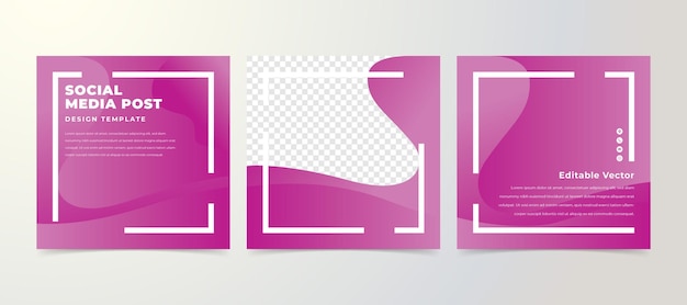 Plantilla de diseño de publicación en redes sociales con un elemento de diseño genial