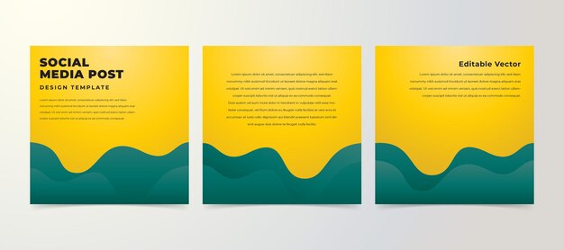 Plantilla de diseño de publicación en redes sociales con un elemento de diseño genial