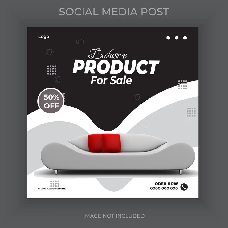 Plantilla de diseño de publicación de redes sociales de productos
