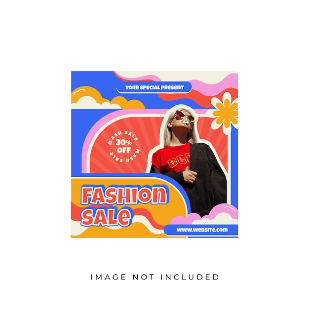 Plantilla de diseño de publicaciones de moda para Instagram
