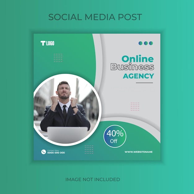 Plantilla de diseño de publicaciones de redes sociales empresariales