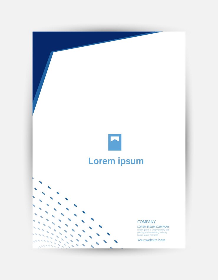 Vector plantilla de diseño de puntos de color oscuro corporativo en a4. folleto, informe anual, revista, folleto comercial.