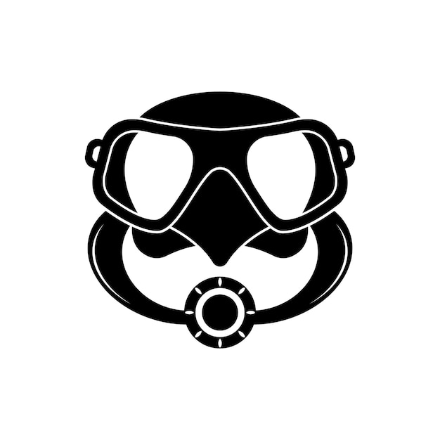 Vector plantilla de diseño de símbolo de icono de gafas de buceo