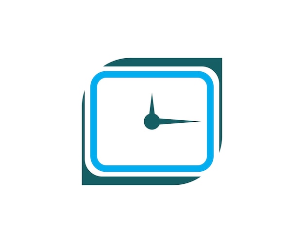 plantilla de diseño del símbolo del reloj mínimo