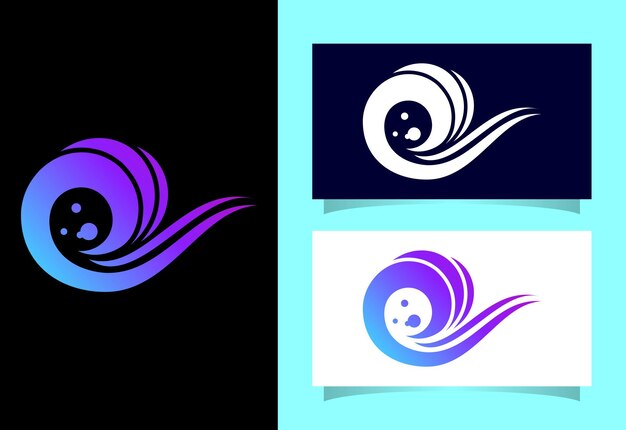 Plantilla de diseño de símbolo de signo de logotipo de onda de agua Icono de onda de océano