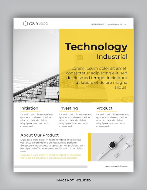 plantilla de diseño simple de volante gratis