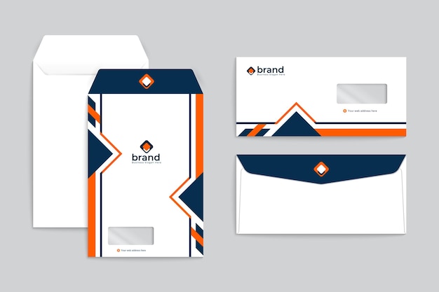 plantilla de diseño de sobre inmobiliario