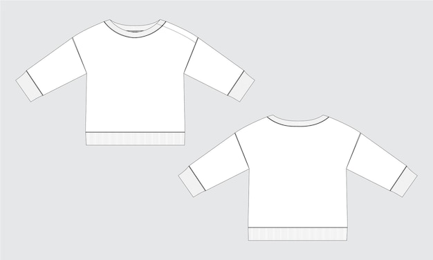 plantilla de diseño de sudaderas para niños