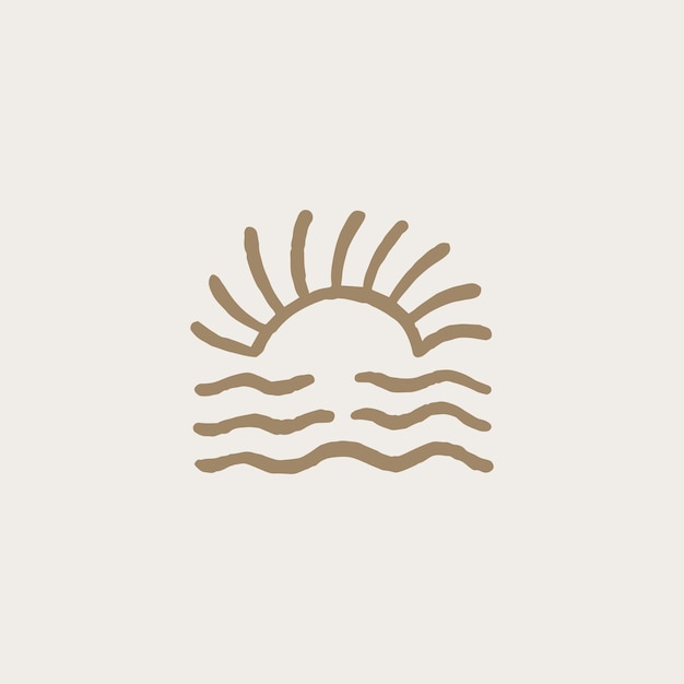 Plantilla de diseño de surf vintage para club de surf tienda de surf merchandising de surf