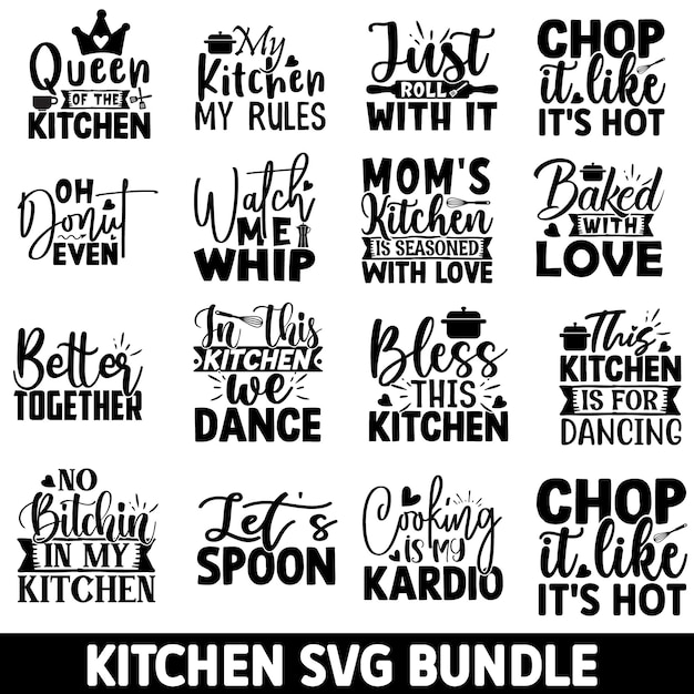 plantilla de diseño SVG de cocina