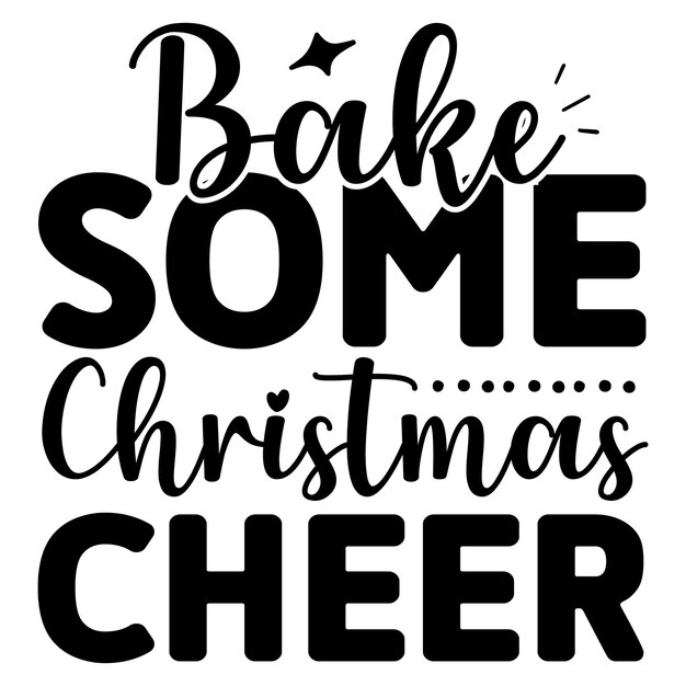 plantilla de diseño SVG para hornear Navidad