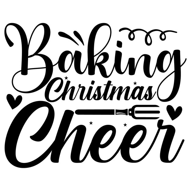 plantilla de diseño SVG para hornear Navidad