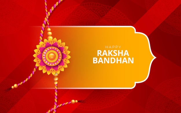 Plantilla de diseño de tarjeta de celebración del festival happy raksha bandhan