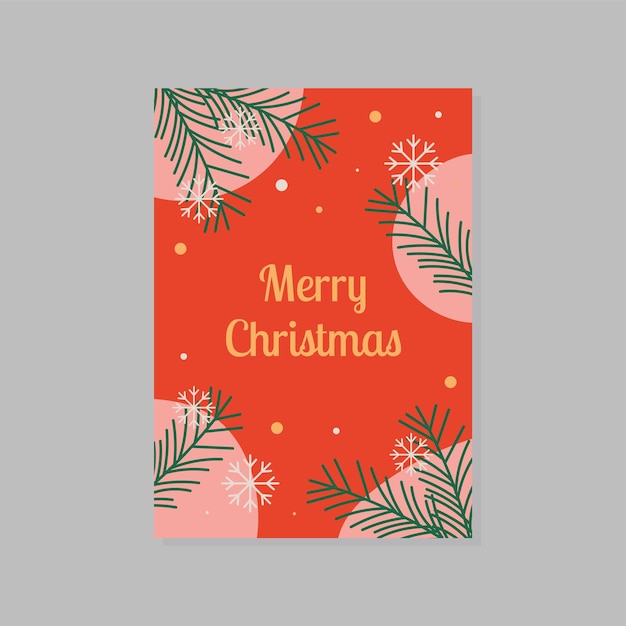 Plantilla de diseño de tarjeta de felicitación de Navidad