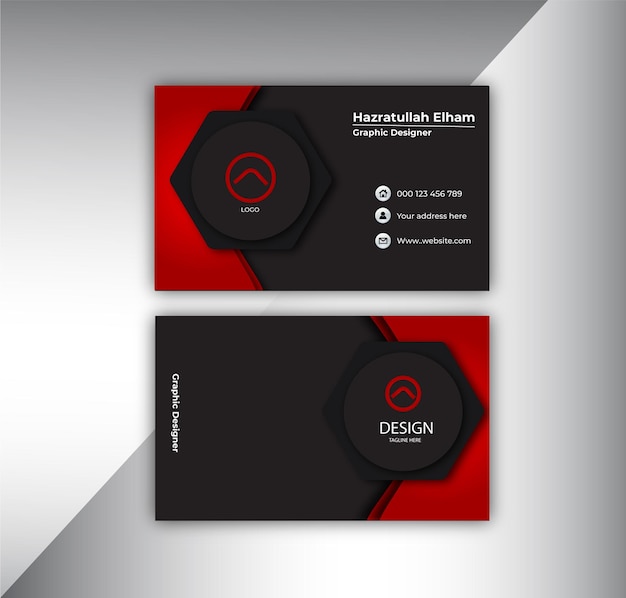 plantilla de diseño de tarjeta de identificación comercial
