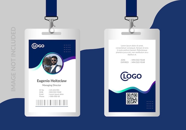 plantilla de diseño de la tarjeta de identificación corporativa