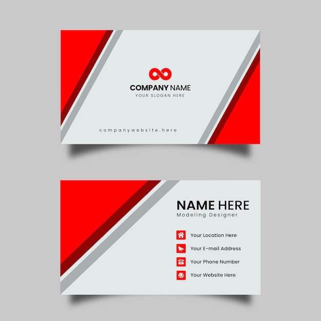 Plantilla de diseño de tarjeta de lujo minimalista