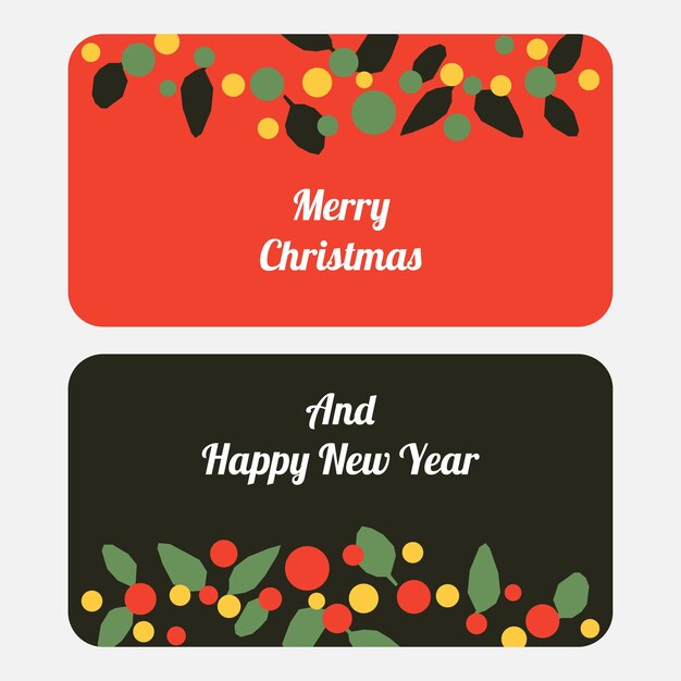 Plantilla de diseño de tarjeta de Navidad