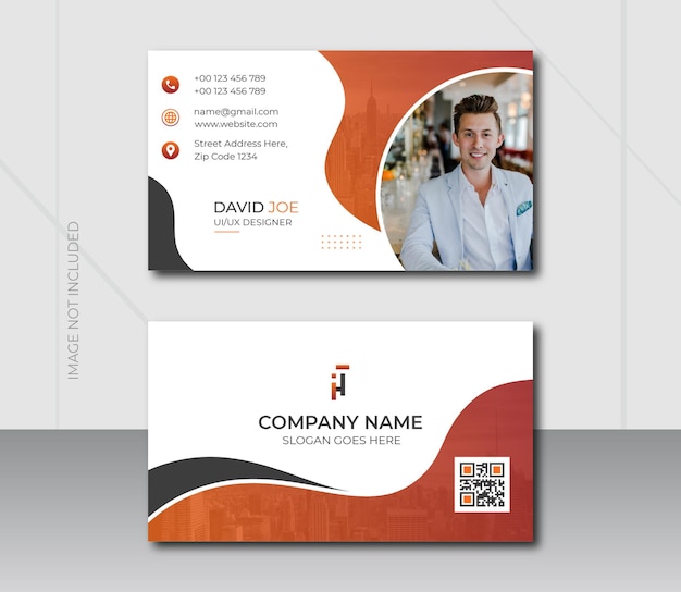 Plantilla de diseño de tarjeta de presentación corporativa de agencia creativa