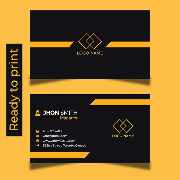Plantilla de diseño de tarjeta de presentación corporativa