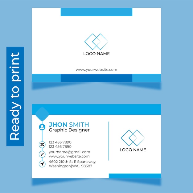 Plantilla de diseño de tarjeta de presentación corporativa