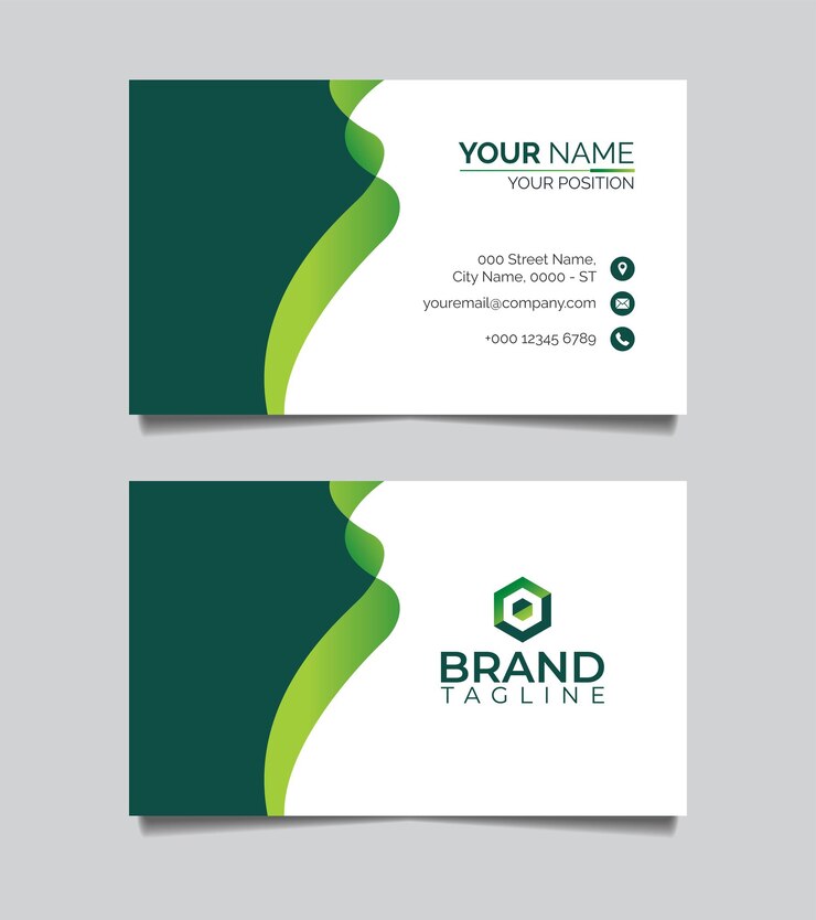 Plantilla de diseño de tarjeta de presentación creativa y corporativa