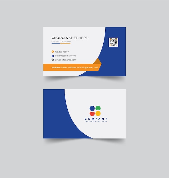 Plantilla de diseño de tarjeta de presentación creativa