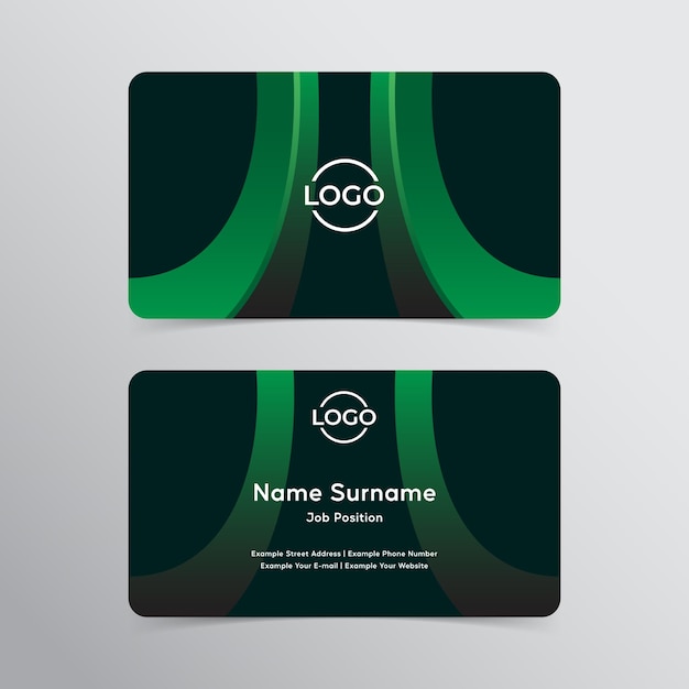 Plantilla de diseño de tarjeta de visita abstracta