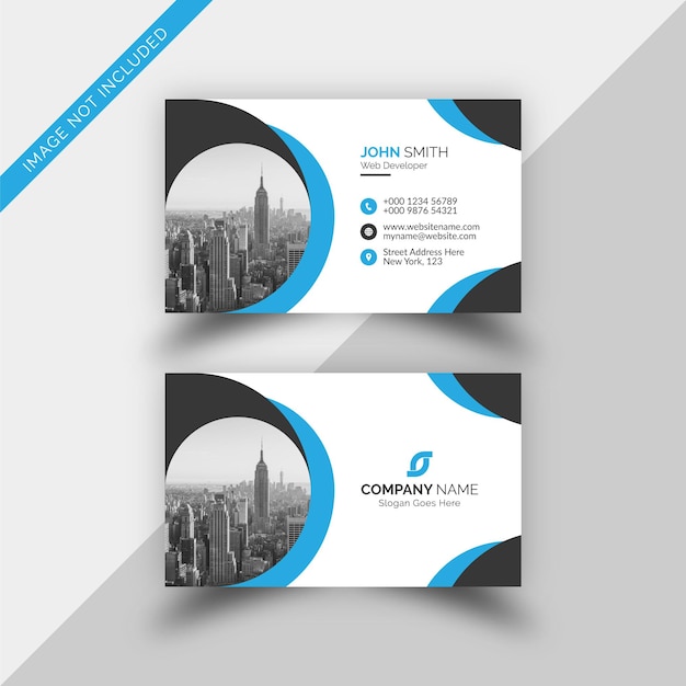Plantilla de diseño de tarjeta de visita corporativa creativa