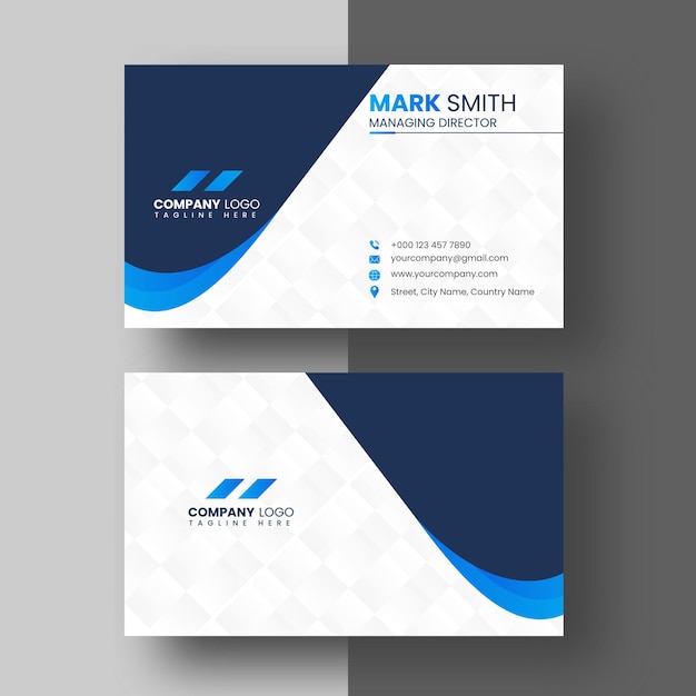 Plantilla de diseño de tarjeta de visita corporativa moderna