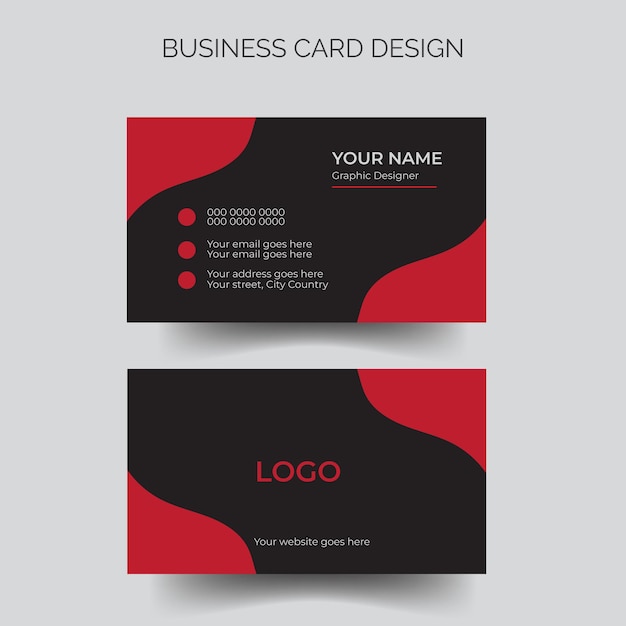 Plantilla de diseño de tarjeta de visita corporativa