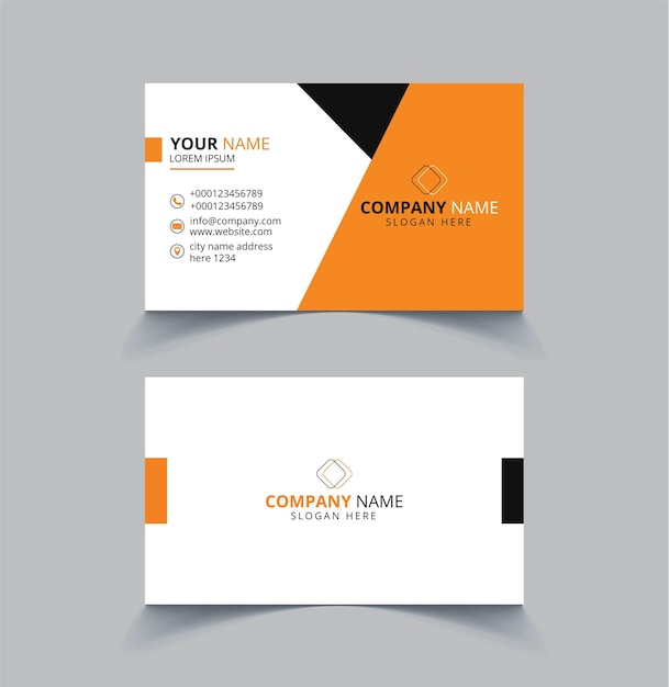 Plantilla de diseño de tarjeta de visita corporativa