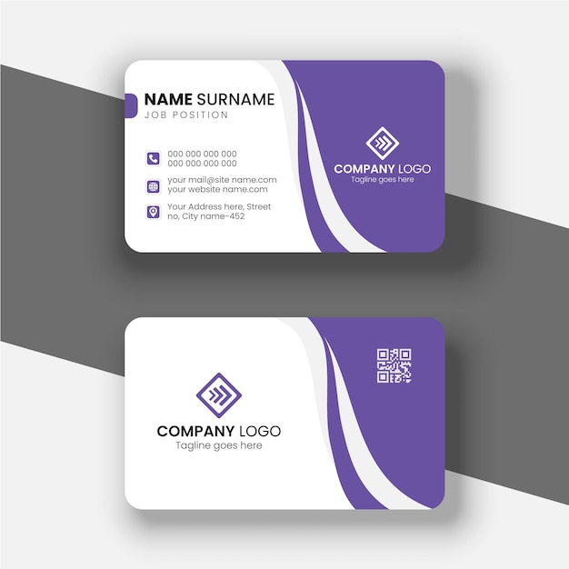 Plantilla de diseño de tarjeta de visita corporativa