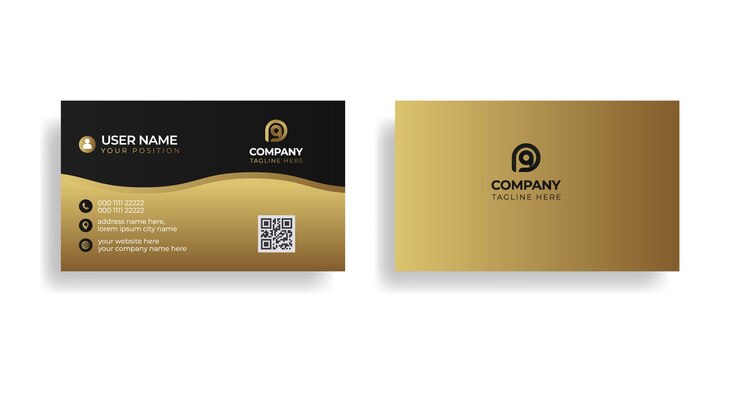 Plantilla de diseño de tarjeta de visita creativa y de lujo
