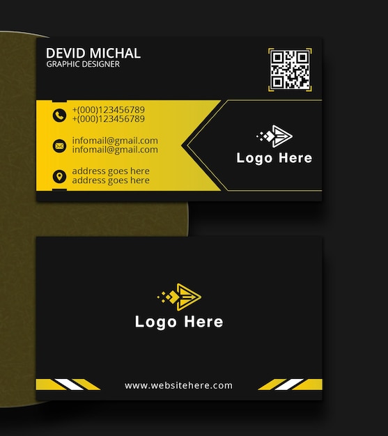 Plantilla de diseño de tarjeta de visita creativa y moderna