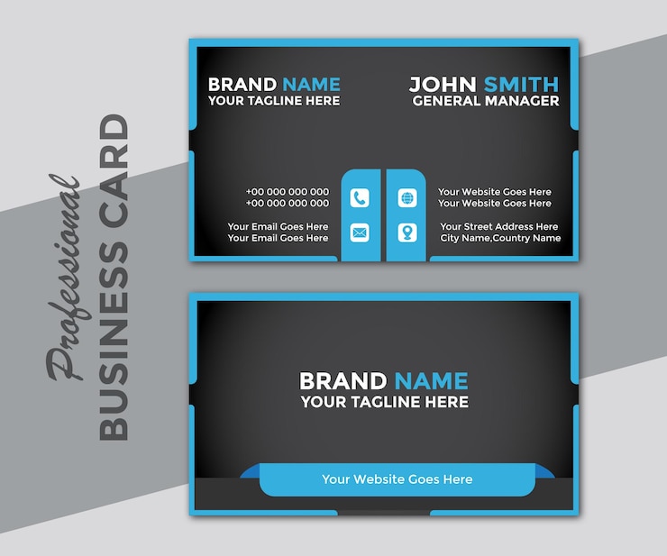 Vector plantilla de diseño de tarjeta de visita creativa profesional o diseño de tarjeta corporativa