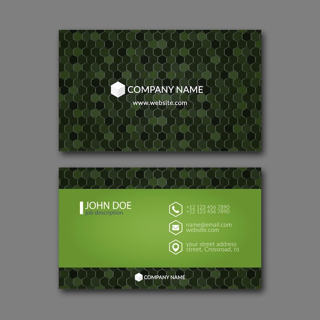 Vector plantilla de diseño de tarjeta de visita elegante para diseño creativo