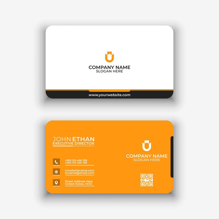 plantilla de diseño de tarjeta de visita de lujo