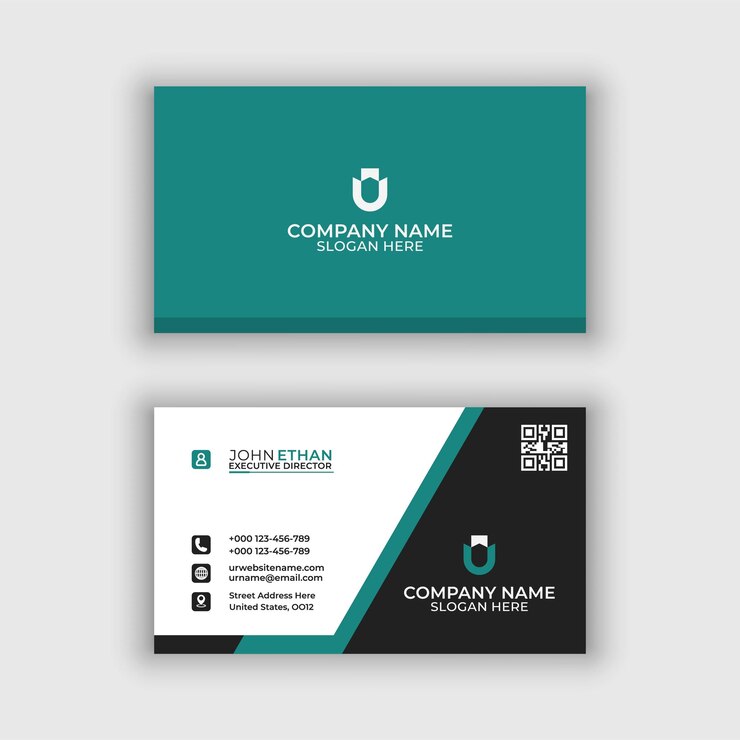 Plantilla de diseño de tarjeta de visita de lujo